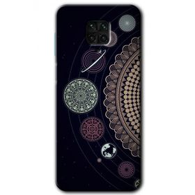 Xiaomi Redmi Note 9S Gezegen Döngüsü Baskılı Uyumlu Silikon Kılıf