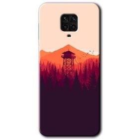 Xiaomi Redmi Note 9S Gözlem Kulesi Baskılı Uyumlu Silikon Kılıf
