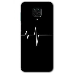 Xiaomi Redmi Note 9S Heart Rytm Baskılı Uyumlu Silikon Kılıf