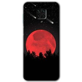 Xiaomi Redmi Note 9S Kanlı Ay Baskılı Uyumlu Silikon Kılıf