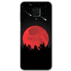 Xiaomi Redmi Note 9S Kanlı Ay Baskılı Uyumlu Silikon Kılıf