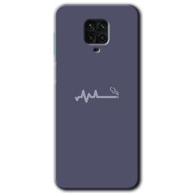 Xiaomi Redmi Note 9S Kara Kedi Baskılı Uyumlu Silikon Kılıf