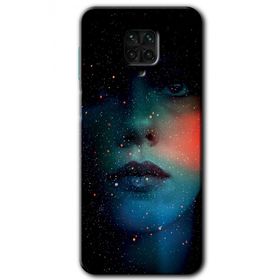 Xiaomi Redmi Note 9S Karanlık Kadın Baskılı Uyumlu Silikon Kılıf