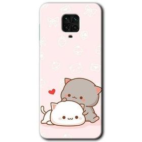 Xiaomi Redmi Note 9S Kedi Aşkı Baskılı Uyumlu Silikon Kılıf