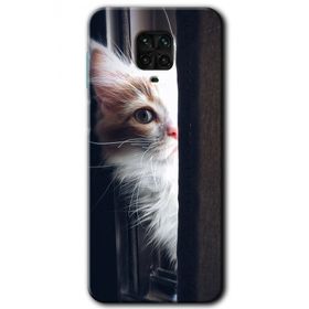 Xiaomi Redmi Note 9S Kedi Bakışı Baskılı Uyumlu Silikon Kılıf