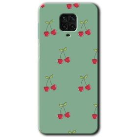 Xiaomi Redmi Note 9S Kiraz Berry Baskılı Uyumlu Silikon Kılıf