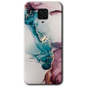 Xiaomi Redmi Note 9S Liquid Mermer Baskılı Uyumlu Silikon Kılıf
