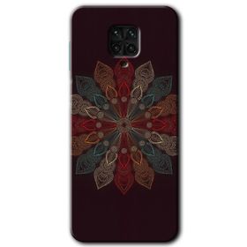 Xiaomi Redmi Note 9S Mandala Flower Wal Baskılı Uyumlu Silikon Kılıf