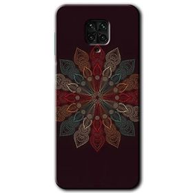 Xiaomi Redmi Note 9S Mandala Flower Wal Baskılı Uyumlu Silikon Kılıf