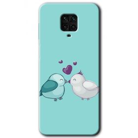 Xiaomi Redmi Note 9S Mutlu Kuşlar Baskılı Uyumlu Silikon Kılıf