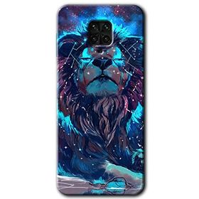 Xiaomi Redmi Note 9S Neon Aslan Baskılı Uyumlu Silikon Kılıf