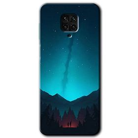 Xiaomi Redmi Note 9S Night Fores Mount Baskılı Uyumlu Silikon Kılıf