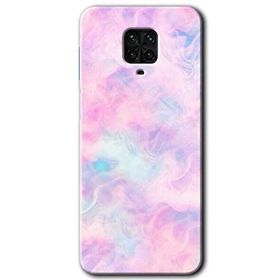Xiaomi Redmi Note 9S Pembe Duman Baskılı Uyumlu Silikon Kılıf