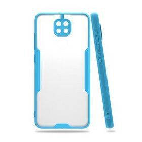 Xiaomi Redmi Note 9s Platin Silikon - Mavi Kılıf