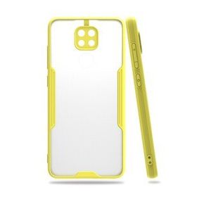 Xiaomi Redmi Note 9s Platin Silikon - Sarı Kılıf
