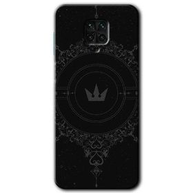 Xiaomi Redmi Note 9S Siyah Mandala 1 Baskılı Uyumlu Silikon Kılıf