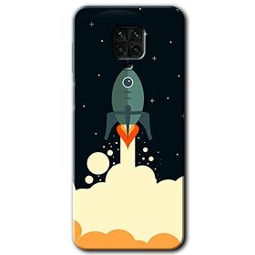 Xiaomi Redmi Note 9S Space Smoke Baskılı Uyumlu Silikon Kılıf