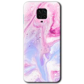 Xiaomi Redmi Note 9S Spots Lilac Baskılı Uyumlu Silikon Kılıf