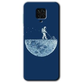 Xiaomi Redmi Note 9S Uzay İşçisi Baskılı Uyumlu Silikon Kılıf