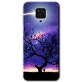 Xiaomi Redmi Note 9S Uzay Silüet Baskılı Uyumlu Silikon Kılıf