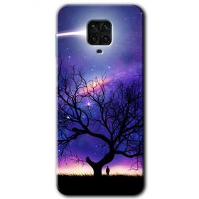 Xiaomi Redmi Note 9S Uzay Silüet Baskılı Uyumlu Silikon Kılıf