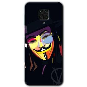 Xiaomi Redmi Note 9S Vendetta Baskılı Uyumlu Silikon Kılıf