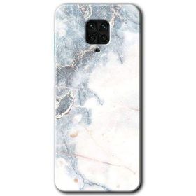 Xiaomi Redmi Note 9S White Marble Baskılı Uyumlu Silikon Kılıf