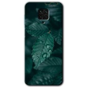 Xiaomi Redmi Note 9S Yağmurlu Yaprak Baskılı Uyumlu Silikon Kılıf