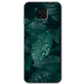 Xiaomi Redmi Note 9S Yağmurlu Yaprak Baskılı Uyumlu Silikon Kılıf
