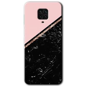 Xiaomi Redmi Note 9S Yarım Mermer Baskılı Uyumlu Silikon Kılıf