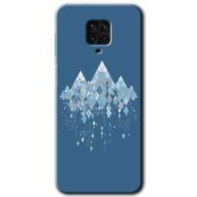 Xiaomi Redmi Note 9S Yarım Mermer Baskılı Uyumlu Silikon Kılıf