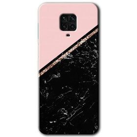 Xiaomi Redmi Note 9S Yarım Mermer Baskılı Uyumlu Silikon Kılıf