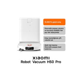 Xiaomi Robot Vacuum H50 Pro Akıllı Robot Süpürge
