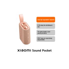Xiaomi Sound Pocket Pembe Bluetooth Hoparlör