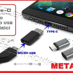 Xiaomi USB Type-C Micro USB Çevirici Adaptör