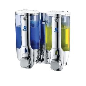 Xinda ZYQ138SK 2'li Krom 380 ml Sıvı Sabun ve Şampuan Dispenseri
