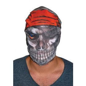 Xnews 3D Baskılı Maske Model 4 Kafaya Tam Geçmeli Bez Korsan Maskesi - Streç Korku Maskesi