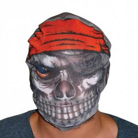 Xnews 3D Baskılı Maske Model 4 Kafaya Tam Geçmeli Bez Korsan Maskesi - Streç Korku Maskesi