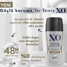 Xo 4x150 ml Extreme Sensitive Insivible Clear Protect Men Deodorant