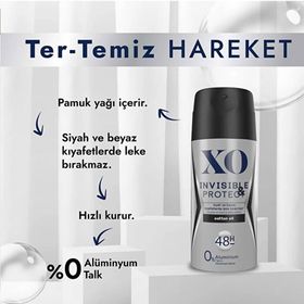 Xo Invisible Protect 4x150 ml Erkek Sprey Deodorant