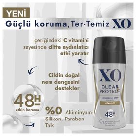 Xo Men-Erkek Clear & Protect 2x150 ml Deodorant