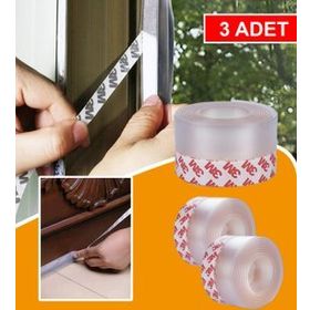 Xolo 3 Adet 3 m Rüzgar Geçirmez Kapı Pencere Pimapen Cam Balkon Bant