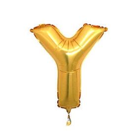 Y Harf Altın 100 cm Folyo Balon