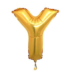 Y Harf Altın 100 cm Folyo Balon