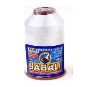 Yabalı 100 gr No 60 Beyaz Dantel İpliği