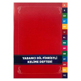 Yabancı Dil Kelime Fihristi Defteri - Karatay