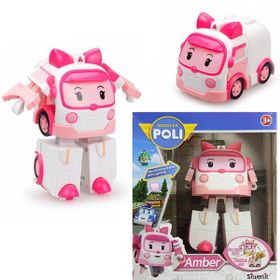 Yabidur Robocar Poli Robot Işıklı Figür Amber