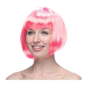 Yabidur Toz Pembe Peruk Küt Saç