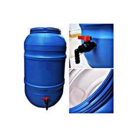 Yağmur 220 Litre Beyaz Kaplamalı Musluklu Varil