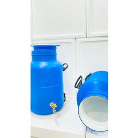 Yağmur 220 Litre Beyaz Kaplamalı Musluklu Varil